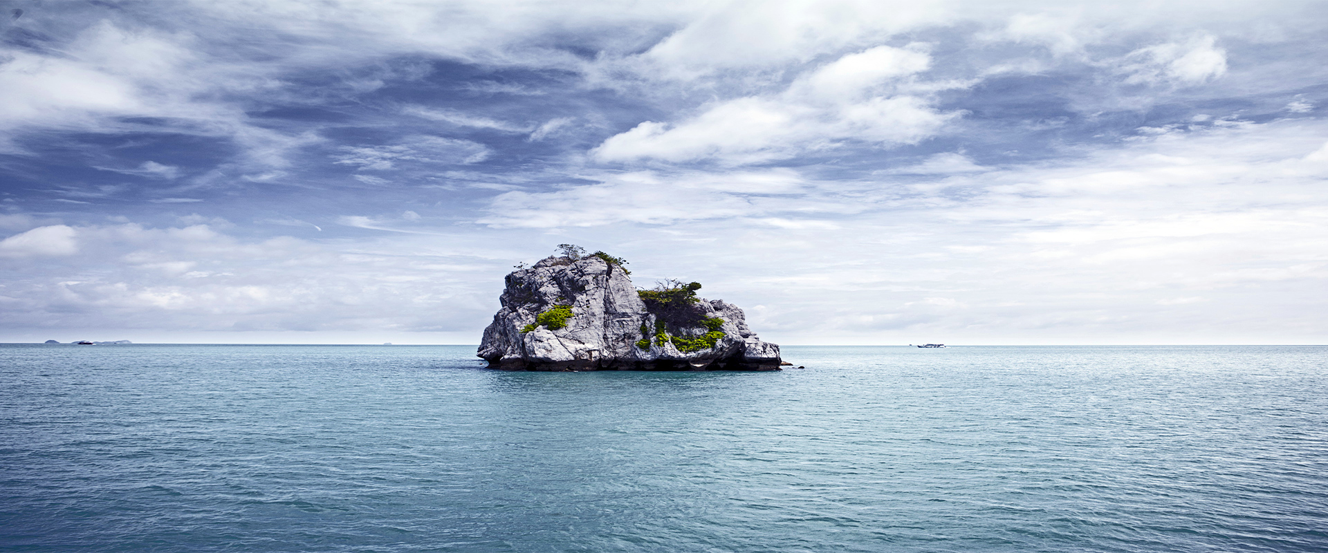 Lonely island rock formation, Thailand